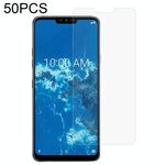 50 pz 0.26mm 9h 2.5D film in vetro temperato per LG G7 uno