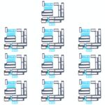10 Set Mainboard Connettore FPC Connettore spugna Schiuma per iPhone 13 Pro