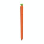 Copertura protettiva in silicone liquido carota carota per Samsung Galaxy Tab S6 Lite (arancione)