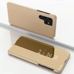 Per Samsung Galaxy S22 Ultra 5G Custodia in pelle orizzontale orizzontale orizzontale con supporto (oro)