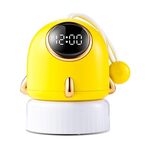 TW-L47 Small Rocket Portable Clock LED lampada di proiezione (giallo)