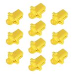 10 PCS B8.3 0.2W DC12V Cuneo per cuneo COB COB LED Light Light Cruscotto Calibro Indicatore del cluster Lampadina (giallo)