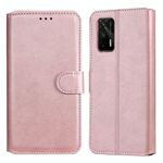 Custodia classica in pelle di vitello PU + TPU Custodia in pelle flip orizzontale con titolare e carte slot e portafoglio per OPPO RealMe GT 5G (oro rosa)