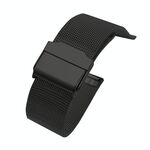 Per Huawei Watch GT 2 42mm acciaio inossidabile Milano Doppia assicurazione fibbia cinturino (nero)