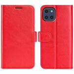 Per Samsung Galaxy A03 164mm R64 Trama Cassa orizzontale in pelle flip con titolare e carte e portafoglio e cornice fotografica (rosso)