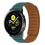 Cinturino per orologio magnetico in silicone per Samsung Galaxy Watch Active (Malachite Green)