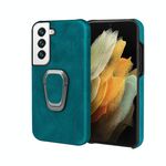 Custodia per telefono PU Supporto per Samsung Galaxy S22 5G (cyan)