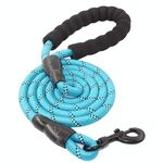 Forniture per animali domestici Corda di tiro per cani riflettenti, Dimensioni: lunghezza 150 cm Spessa 1,2 cm (cielo blu)