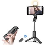 Mini Selfie Stick Selfie multifunzionale Bluetooth multifunzionale, specifica: Q11S 76 cm con luce di riempimento