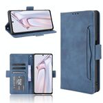 Per BlackView A100 Skin Feel Feel Caso di cuoio a flip orizzontale orizzontale con supporto e carta Slot e cornice fotografica (blu)