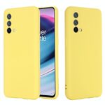 Per OnePLUS Nord CE 5G Pure Color Liquid Silicone Antifondo antiurto Antifurto (Giallo)