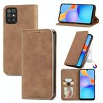 Per l'onore Play 5t Retro Skin Feel Business Business Magnetic orizzontale flip custodia in pelle con supporto e carta Slot & Portafoglio e cornice fotografica (Brwon)