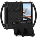 Per Samsung Galaxy Tab S8 + / TAB S8 PLUS / TAB S7 FE / TAB S7 + T970 / T975 / T976 EVA Custodia protettiva anti-caduta con supporto con supporto (nero)