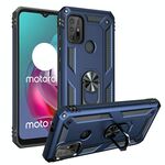 Per Motorola Moto G30 / G10 Cassa protettiva TPU + PC antiurto con supporto rotante a 360 gradi (blu)