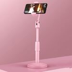 STAND DESKTOP TELEFONICO TABELLO MOBILE LIVE BROADCAST Supporto telescopico a disco telescopico (rosa)