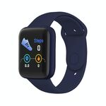 Orologio intelligente dello schermo a colori D20S da 1.44 pollici, supporto per il monitoraggio della frequenza cardiaca / monitoraggio della pressione sanguigna / monitoraggio dell'ossigeno del sangue / monitoraggio del sonno (blu scuro)