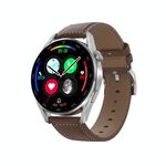 DT3Pro Orologio a colori a colori da 1,36 pollici, IP67 impermeabile, Watchband in pelle, supporto Bluetooth Chiamata / monitoraggio della frequenza cardiaca / monitoraggio della pressione sanguigna / monitoraggio dell'ossigeno del sangue / monitoraggio d