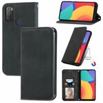 Per Alcatel 1s 2021 Retro Skin Self Business Business Business Horizontal Horizontal Custodia in pelle con supporto e carte Slot & Portafoglio e cornice fotografica (nero)