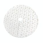 Albero di Natale Peluche Senza paillettes ricamato in basso Gonna decorativa, Dimensioni: 90 cm (oro)