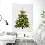 Rettangolare albero di natale Peach Skin Tapestry Mural Decoration Decoration Tapestry, Dimensioni: 100x150cm (10)