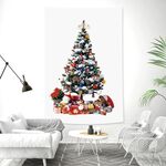Rettangolare Albero di Natale Peach Skin Tapestry Mural Decoration Decoration Tapestry, Dimensioni: 145x215cm (1)