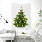 Rettangolare albero di natale Peach Skin Tapestry Mural Decoration Decoration Tapestry, Dimensioni: 145x215cm (9)