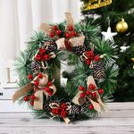 33cm Decorazioni natalizie Handmade Garland Ghirland Porta Appeso Puntelli della finestra appesa, Specifica: Tre piccoli nodi
