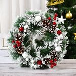 23cm decorazione natalizia a mano ghirlanda a mano ghirlanda porta a sospensione a sospensione, specifica: tre frutta bianca