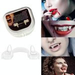 4 pezzi Decorazione di Halloween Decorazione vampiro Denti Retractibili Denti Zombie, Imballaggio: scatola di plastica