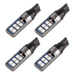 4 PCS T10 DC12V / 4W Auto Clearance Light 12LEDS SMD-3030 perline della lampada (luce blu)