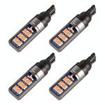 4 PCS T10 DC12V / 4W Auto Clearance Light 12eds SMD-3030 perline lampada (luce rosa)