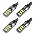 4 PCS T10 DC12V / 4W Auto Clearance Light 12LEDS SMD-3030 perline della lampada (luce verde)