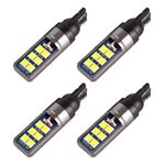 4 PCS T10 DC12V / 4W Auto Clearance Light 12LEDS SMD-3030 perline della lampada (luce bianca)