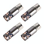 4 pezzi T10 DC12V / 2.5W Auto Clearance Light 18eds SMD-3020 Lampada perline (luce rosa)