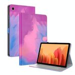 Per Samsung Galaxy Tab A7 10.4 2020 T500 / T505 Tensione ACQUISTA PUCCHETTO ACQUISTA PELLE SENTIRE MAGNETICO Horizontal flip custodia in pelle PU con titolare e schede slot e foto cornice e sleep / funzione di sveglia (rosso viola)