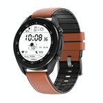 DW95 1,28 pollici Screen a colori Smart Watch, IP67 Impermeabile, Watchband in pelle, supporto Bluetooth Chiamata / Monitoraggio della frequenza cardiaca / Monitoraggio della pressione sanguigna / Monitoraggio dell'ossigeno del sangue / Monitoraggio del s