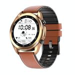 DW95 1,28 pollice Schermo a colori Smart Watch, IP67 Impermeabile, Watchband in pelle, supporto Bluetooth Chiamata / Monitoraggio della frequenza cardiaca / Monitoraggio della pressione sanguigna / Monitoraggio dell'ossigeno del sangue / Monitoraggio del