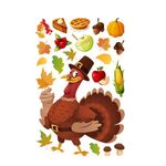 10 PCS Thanksgiving Turkey Sticker Sticker Statico Vetro decorazione finestra decorazione wall Sticker (BQ060)
