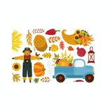 10 PCS Thanksgiving Turkey Sticker Sticker Statico Vetro decorazione finestra decorazione wall Sticker (BQ067)