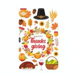 10 PCS Thanksgiving Turkey Sticker Sticker Statico Vetro finestra decorazione wall Sticker (BQ068)