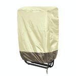 82x93cm Copertura per sedia a sdraio da esterno impermeabile Giardino Terrazza Patio Sedia Copertura, Tessuto: 600D Oxford (Beige + Caffè)
