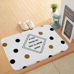 Bagno porta assorbente pavimento tappetino da letto camera da letto in velluto di corallo tappetino antiscivolo, dimensioni: 60x40cm (piccolo punto)