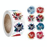 10 PC Grazie Autoadesivo Adesivo arcobaleno Guarnizione di busta con decorazione di nozze Etichetta, Dimensioni: 2.5 cm / 1 pollice (A-173)