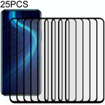 Per Huawei Honor X10 25 PCS Full Glue Pellicola in vetro temperato a schermo intero (nero)