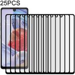 Per LG Stylo 6 25 PCS Full Glue Pellicola in vetro temperato a schermo intero (nero)