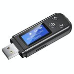 K15-Pro ​​2 in 1 USB Auto Bluetooth 5.0 Adattatore Audio Adapter Ricevitore con schermo LCD