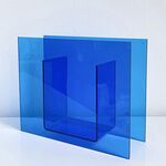 Blue Square Acrilico Ornamento Studio Studio Photo Ornament Pops
