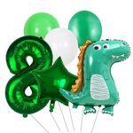 5934 Combinazione di lattice a membrana in alluminio Dinosauro Dinosaur Balloon Digital Balloon Set Decorazione Decorazione Cartoon Balloon (8)