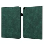 Per Samsung Galaxy Tab A 10.1 2019 T510 PICE FIORE GIOVAMENTO GIOVAMENTO GUADAGGIO ORIZZONTALE Custodia in pelle flip con supporto e carte Slot & Portafoglio e cornice fotografica (verde)