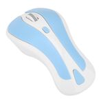 PR-01 1600 DPI 7 tasti Flying Squirrel Scoiattolo wireless Mouse 2.4G Gyroscope Game Mouse (Bianco Blu)